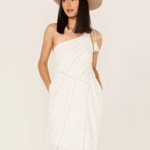 EUC Free People Bella One-Shoulder Dress with Pockets